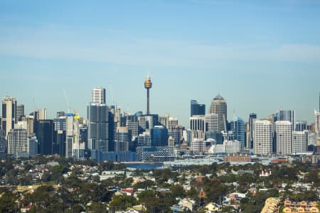 Aerial Image of SYDNEY FROM THE WEST