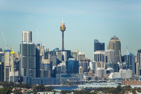 Aerial Image of SYDNEY FROM THE WEST