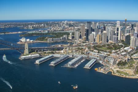 Aerial Image of WALSH BAY, MILLERS POINT & HARBOUR BRIDGE