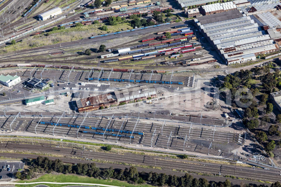 Aerial Image of Newport Railways