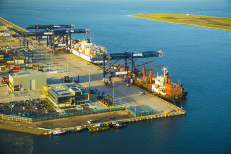 Aerial Image of PORT BOTANY - DAWN