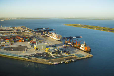 Aerial Image of PORT BOTANY - DAWN