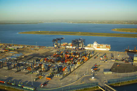 Aerial Image of PORT BOTANY - DAWN
