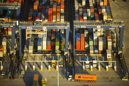 Aerial Image of PORT BOTANY - DAWN