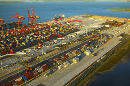 Aerial Image of PORT BOTANY - DAWN