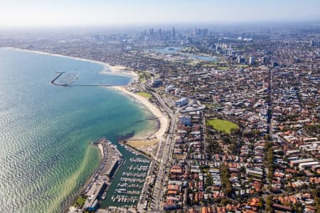 Aerial Image of ST KILDA MARINA