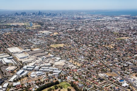 Aerial Image of MAIDSTONE IN MELBOURNE