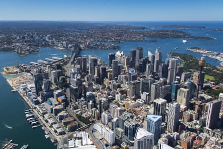 Aerial Image of SYDNEY CBD LOOKING NORTH EAST