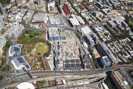 Aerial Image of DARLING HARBOUR CONSTRCUTION 2015