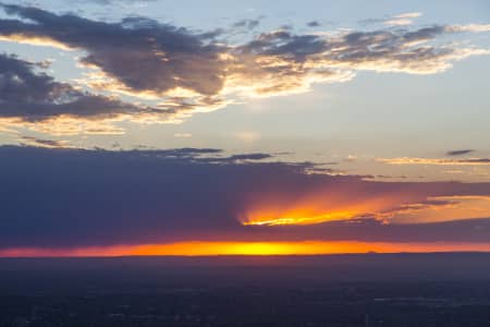 Aerial Image of DUSK LOOKING TOWARDS WESTERN SYDNEY