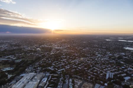 Aerial Image of DUSK LOOKING TOWARDS WESTERN SYDNEY