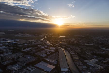 Aerial Image of DUSK LOOKING TOWARDS WESTERN SYDNEY