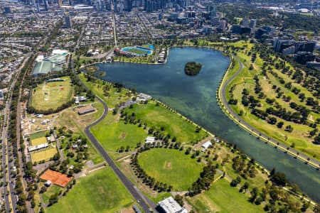 Aerial Image of ALBERT PARK