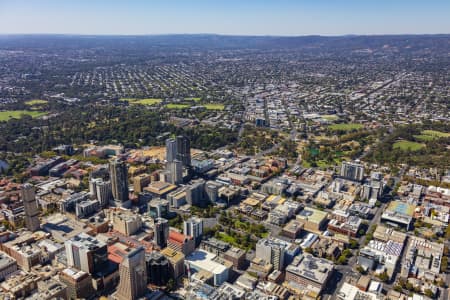 Aerial Image of ADELAIDE CBD