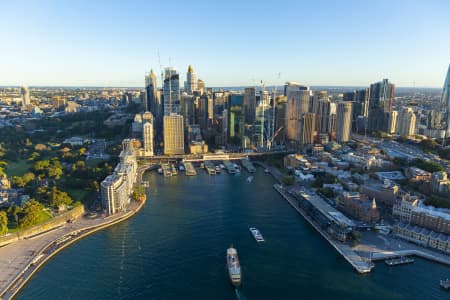 Aerial Image of CIRCULAR QUAY DUSK