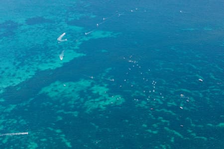 Aerial Image of SAILING BOATS OFF SOUTH FREMANTLE