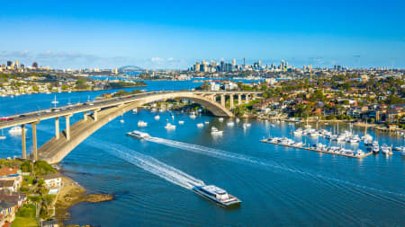 Aerial Image of GLADESVILLE BRIDGE AND CBD