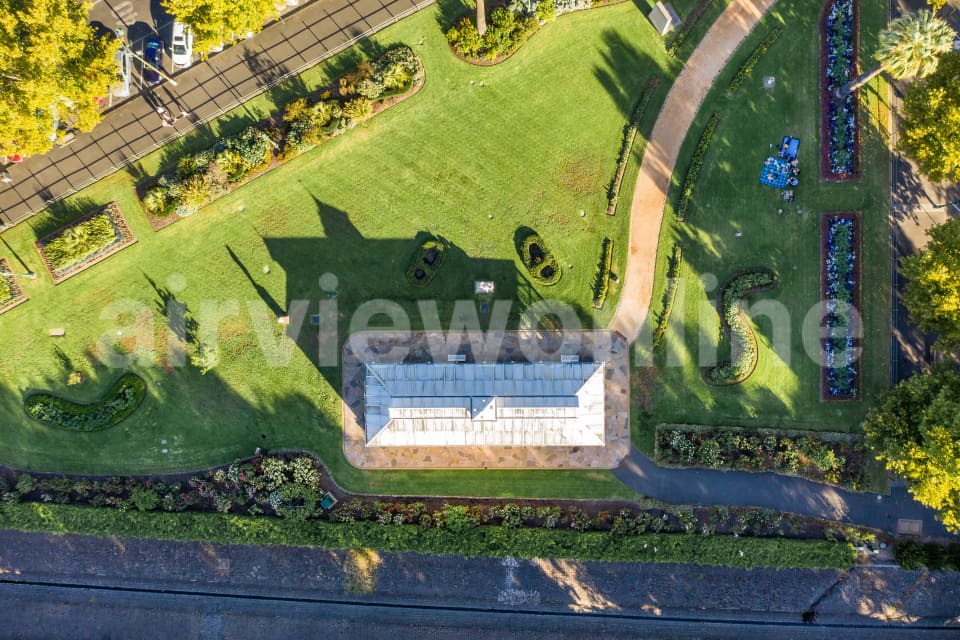 Aerial Image of Conservatory Gardens in Bendigo