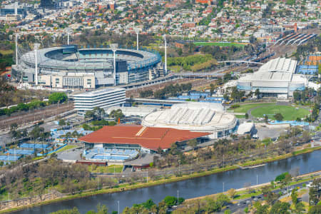 Aerial Image of MELBOURNE CRICKET GROUND, ROD LAVER AND MARGARET COURT ARENAS