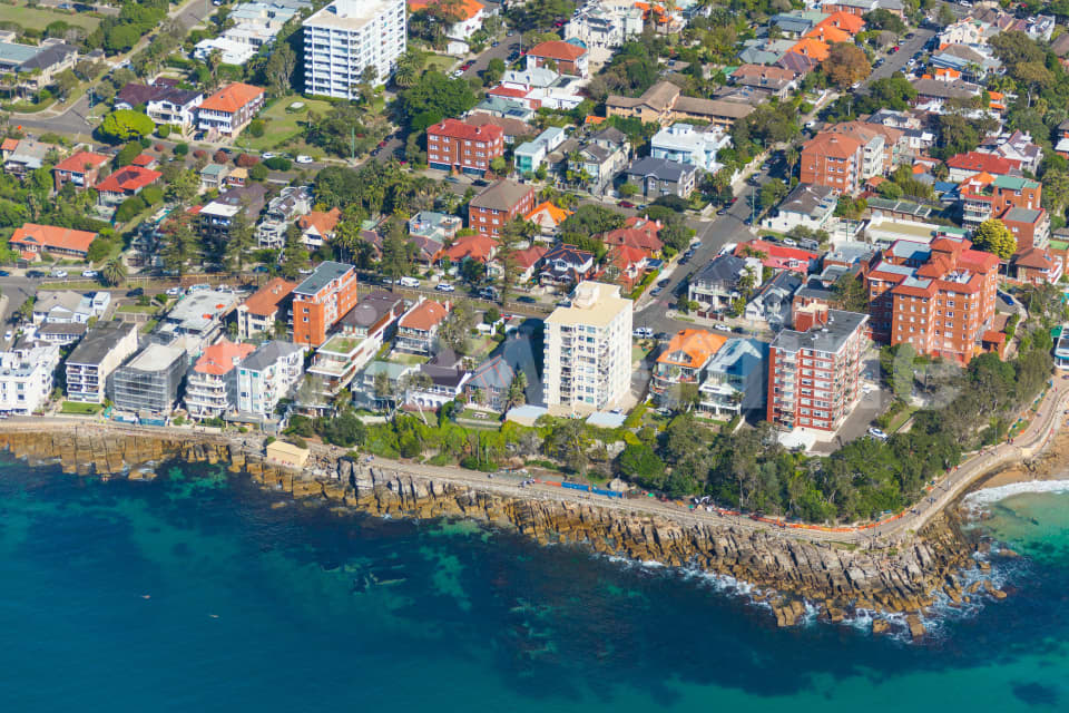 Aerial Image of Bower Street And Marine Parade Manly