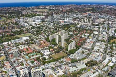 Aerial Image of REDFERN, SURRY HILLS AND DARLINGHURST