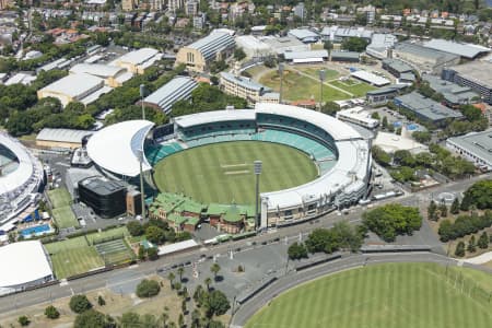 Aerial Image of ALLIANZ STADIUM AND SYDNEY CRICKET GROUND AT THE ENTERTAINMENT QUARTER MOORE PARK