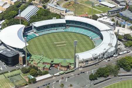 Aerial Image of ALLIANZ STADIUM AND SYDNEY CRICKET GROUND AT THE ENTERTAINMENT QUARTER MOORE PARK