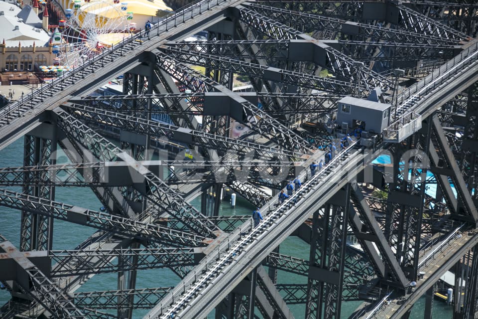 Aerial Image of Sydney Harbour Bridge Climb