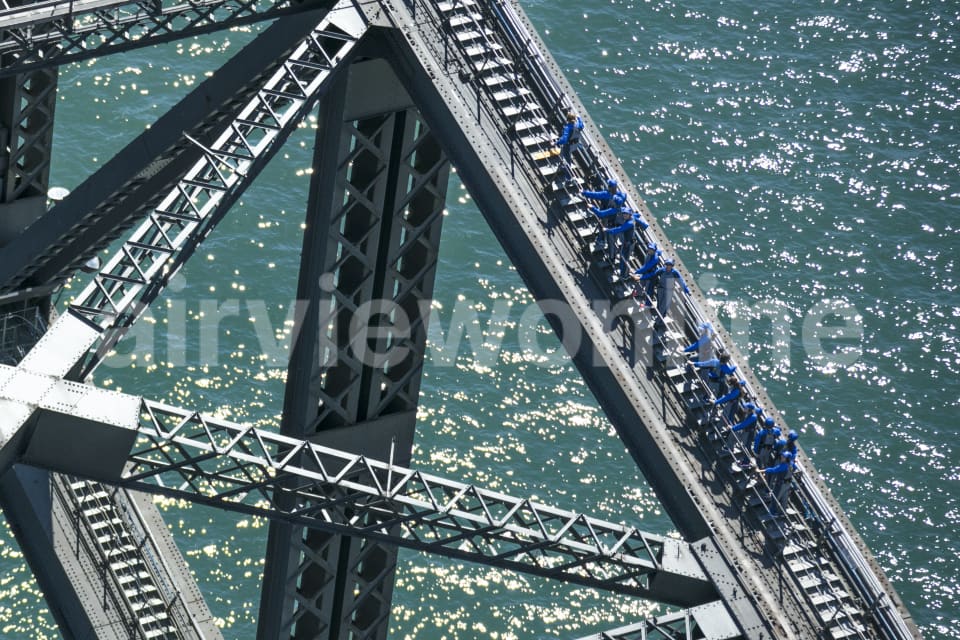 Aerial Image of Sydney Harbour Bridge Climb