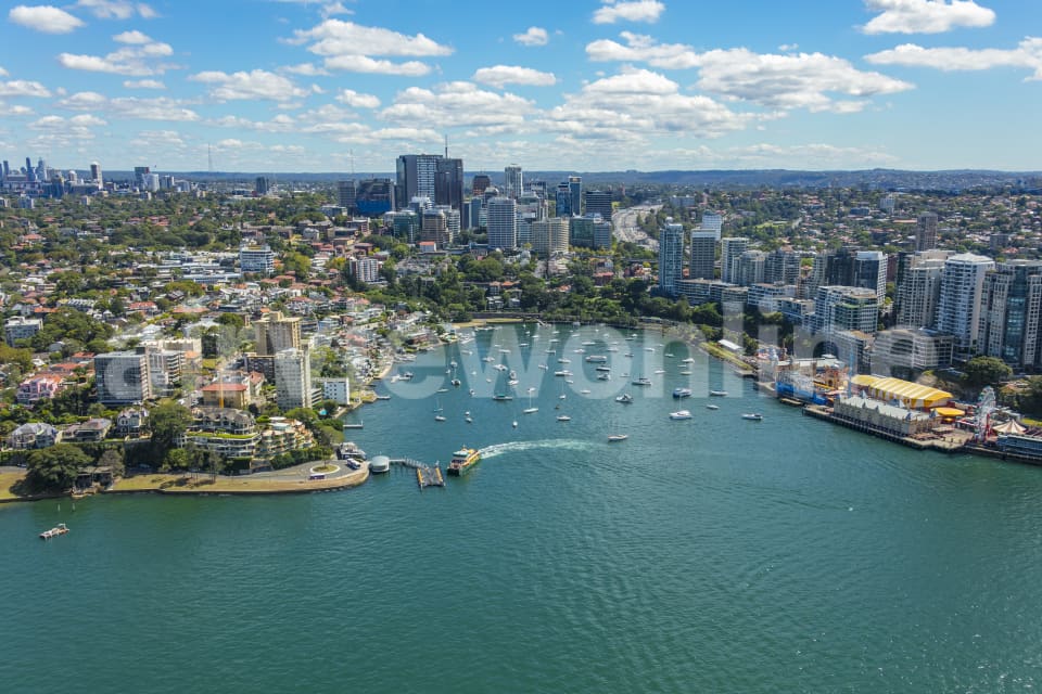 Aerial Image of McMahons Point Ferry, Lavender Bay