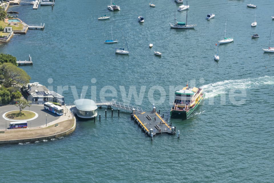 Aerial Image of McMahons Point Ferry, Lavender Bay