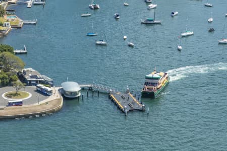 Aerial Image of MCMAHONS POINT FERRY, LAVENDER BAY