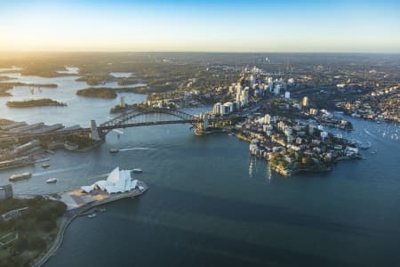 Aerial Image of NORTH SYDNEY DUSK