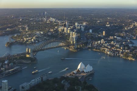 Aerial Image of SYDNEY DUSK