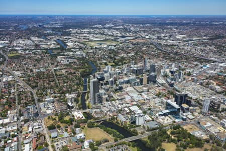 Aerial Image of PARRAMATTA CBD