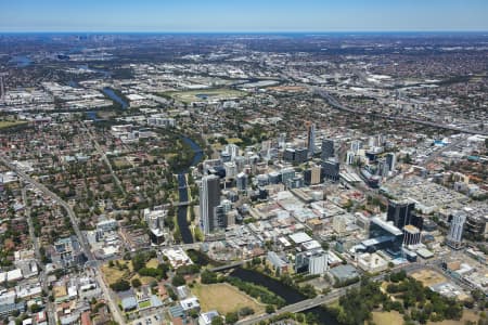 Aerial Image of PARRAMATTA CBD