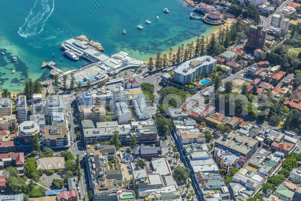 Aerial Image of The Corso Manly