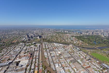 Aerial Image of CREMORNE LOOKING SOUTH-WEST