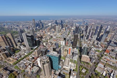 Aerial Image of MELBOURNE CBD FROM THE NORTH-EAST