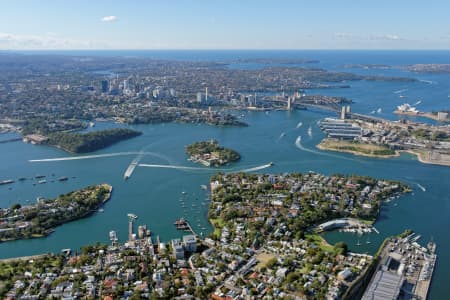 Aerial Image of BALMAIN EAST LOOKING NORTH-EAST