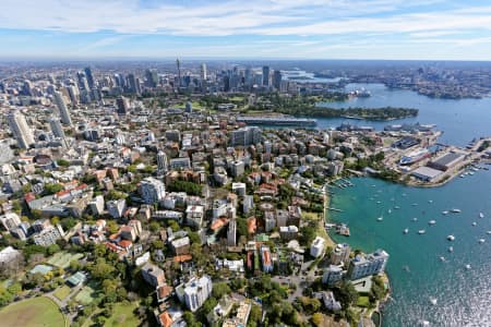 Aerial Image of POTTS POINT LOOKING WEST