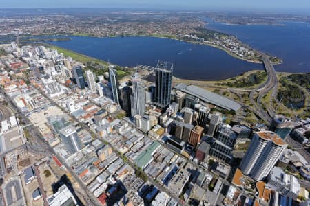 Aerial Image of PERTH CBD LOOKING SOUTH