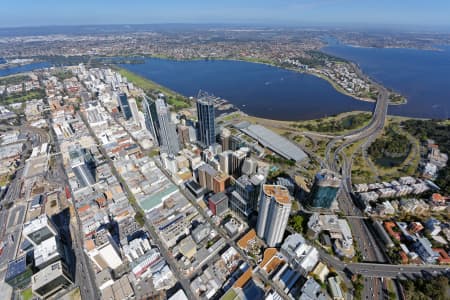 Aerial Image of PERTH CBD LOOKING SOUTH-EAST