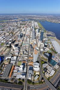 Aerial Image of PERTH CBD LOOKING EAST