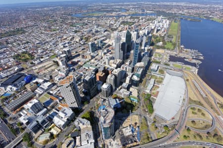 Aerial Image of PERTH CBD LOOKING EAST