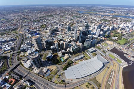 Aerial Image of PERTH CBD LOOKING NORTH-EAST