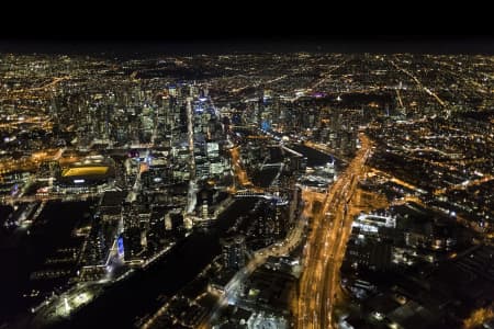 Aerial Image of MELBOURNE NIGHT SERIES