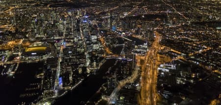 Aerial Image of MELBOURNE NIGHT SERIES