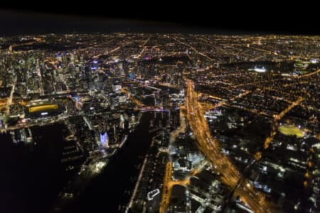 Aerial Image of MELBOURNE NIGHT SERIES