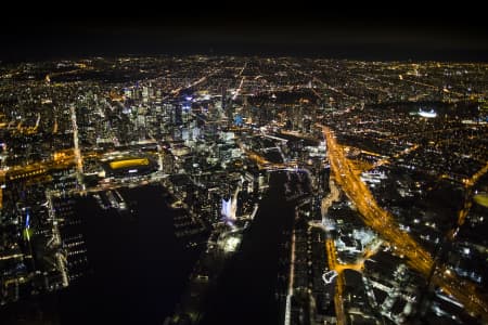 Aerial Image of MELBOURNE NIGHT SERIES